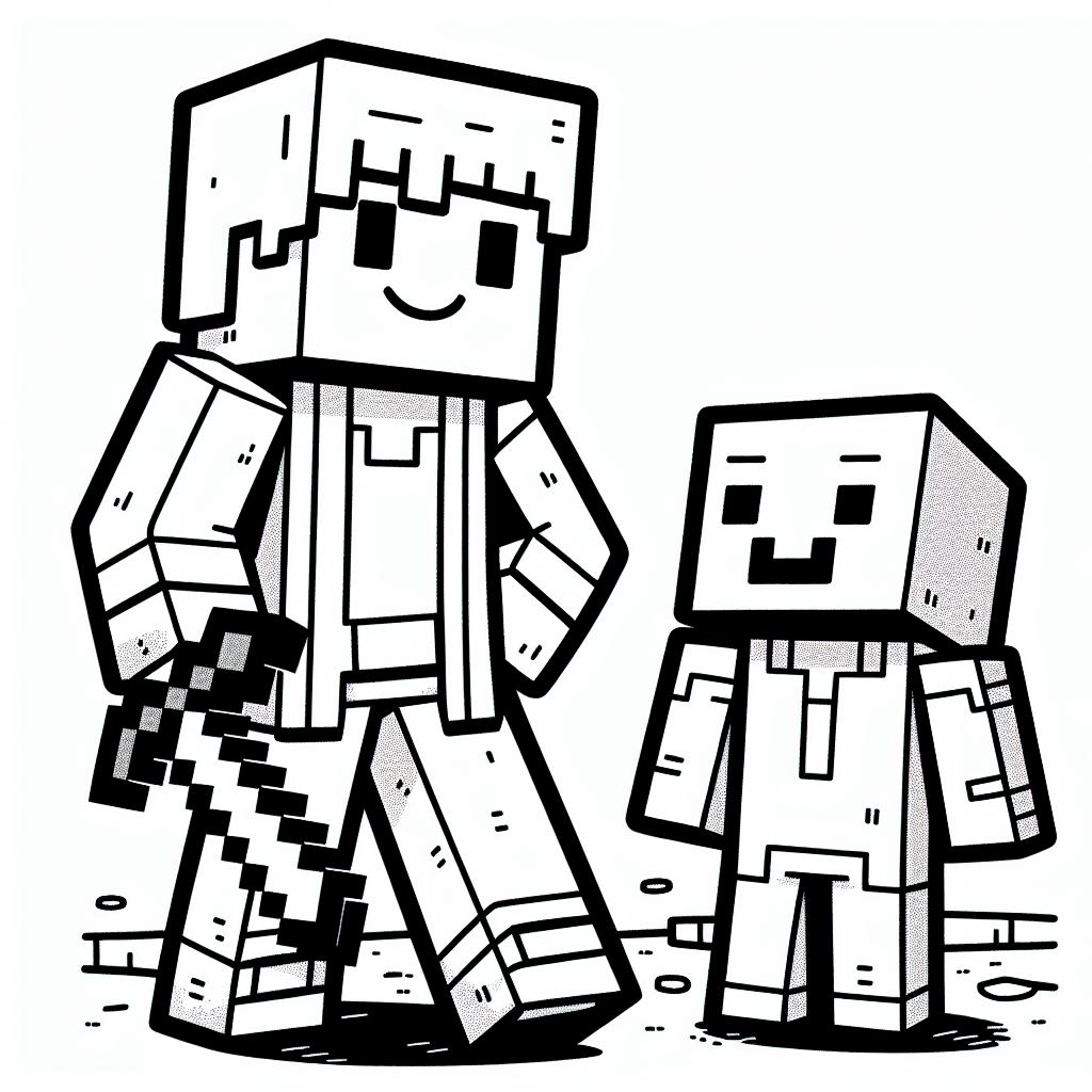 Desenhos para colorir - Minecraft