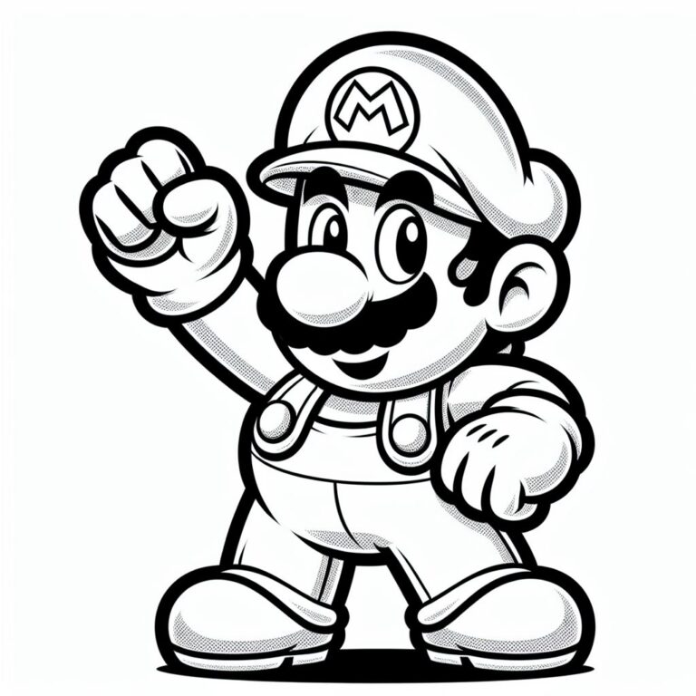 Coloring super mario bros