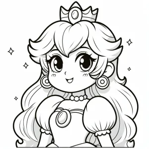 desenhos para colorir princesa peach