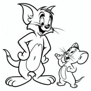 desenhos para colorir do tom e jerry 5