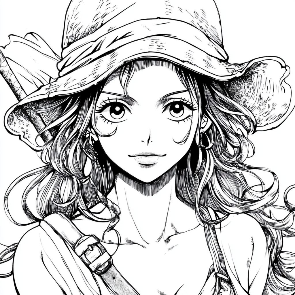 Desenho para colorir e imprimir One Piece