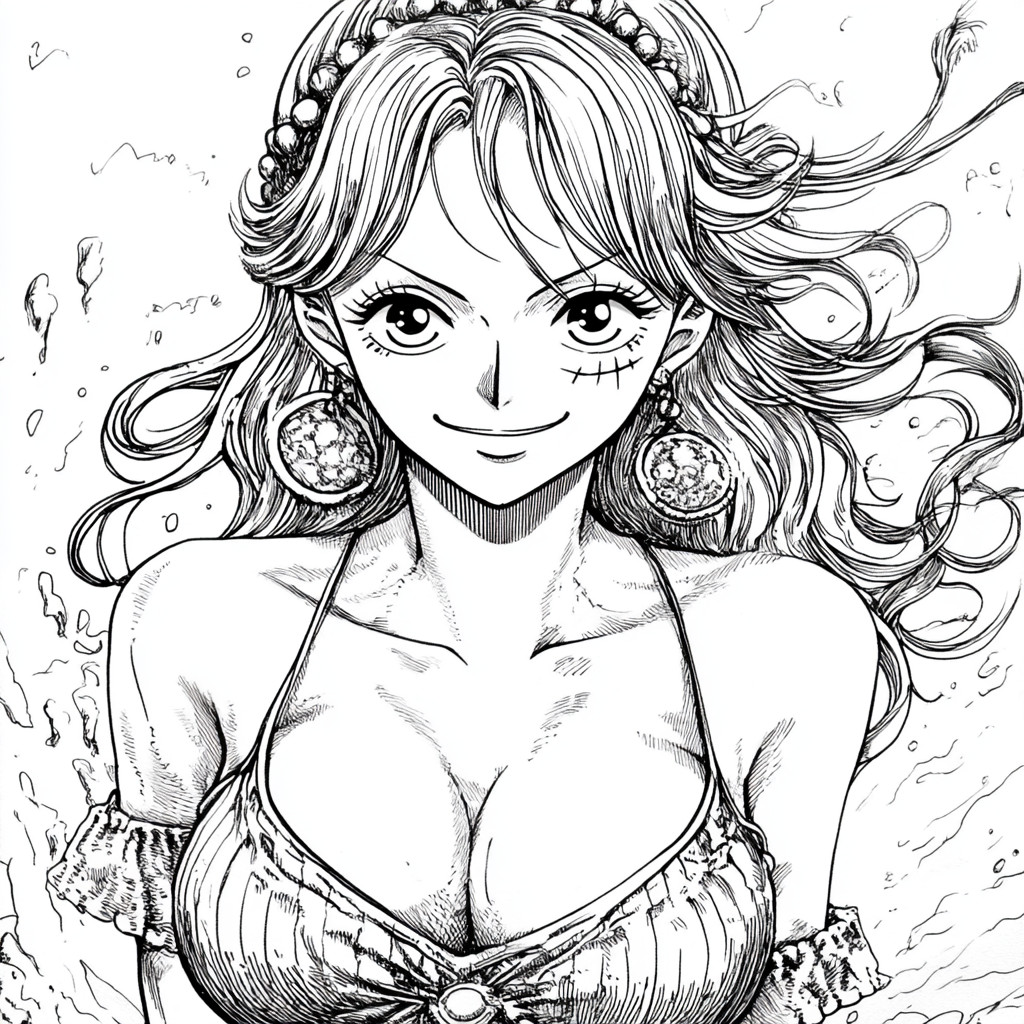 Desenho para colorir e imprimir Nami