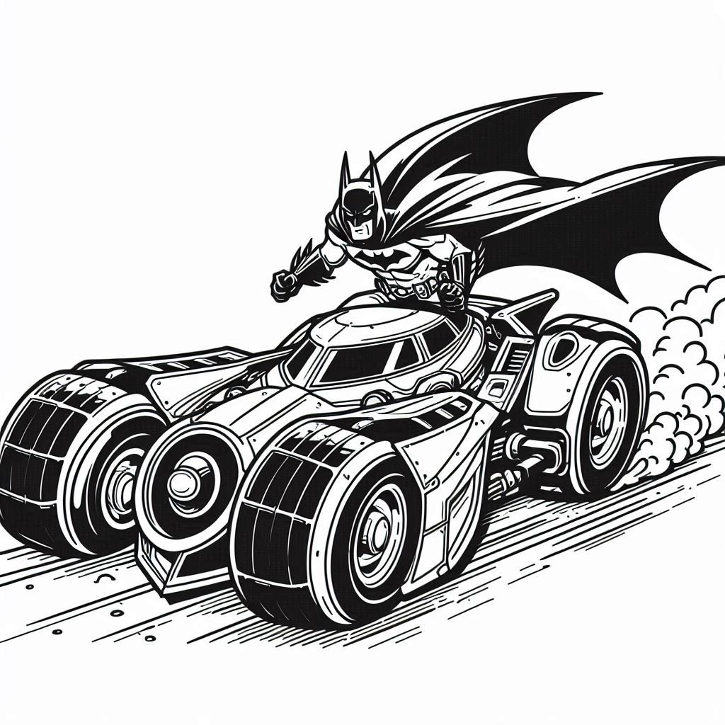 Desenho para colorir e imprimir Batman