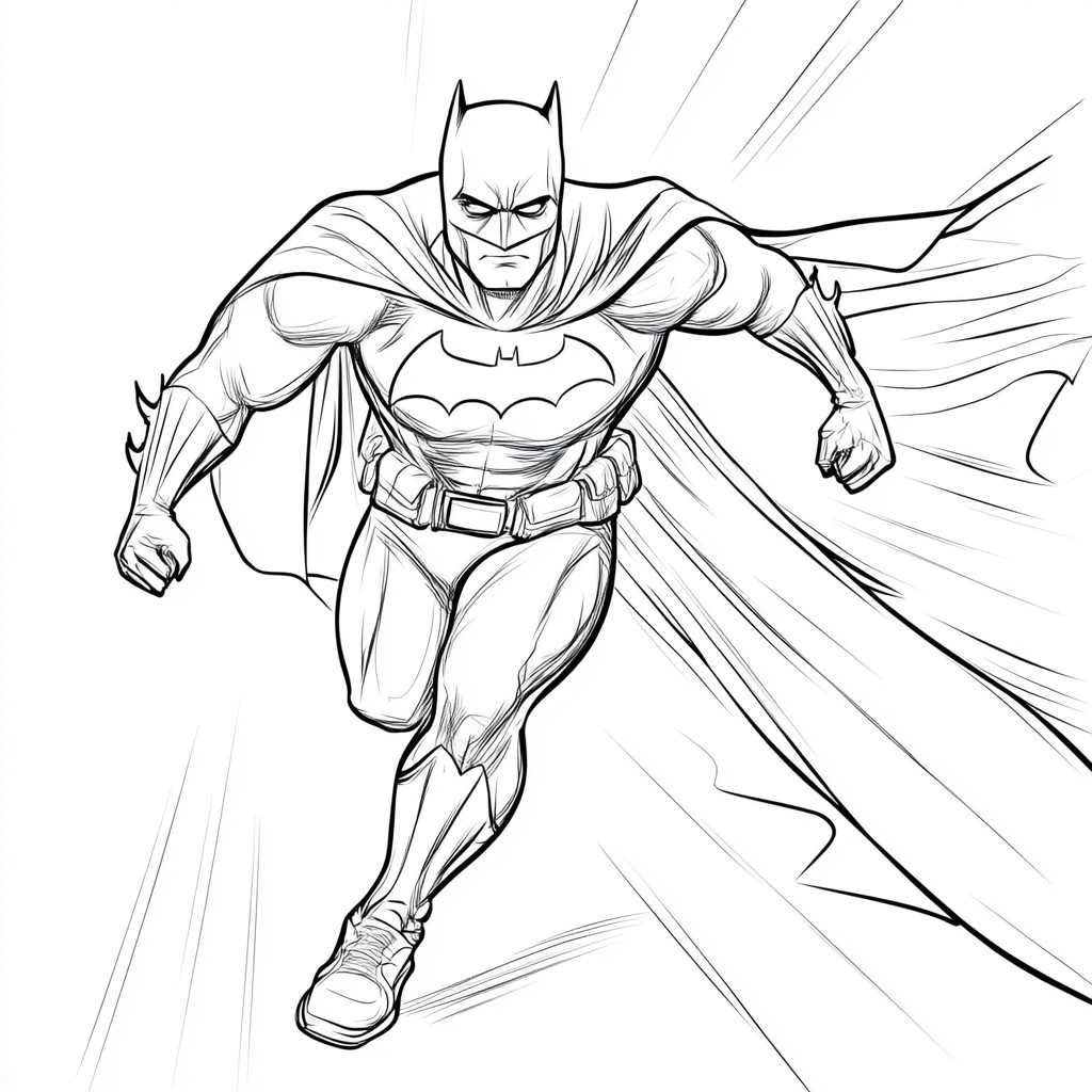 Desenho para colorir e imprimir Batman