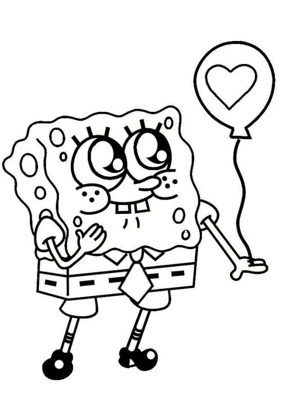 Desenho para colorir e imprimir Bob Esponja