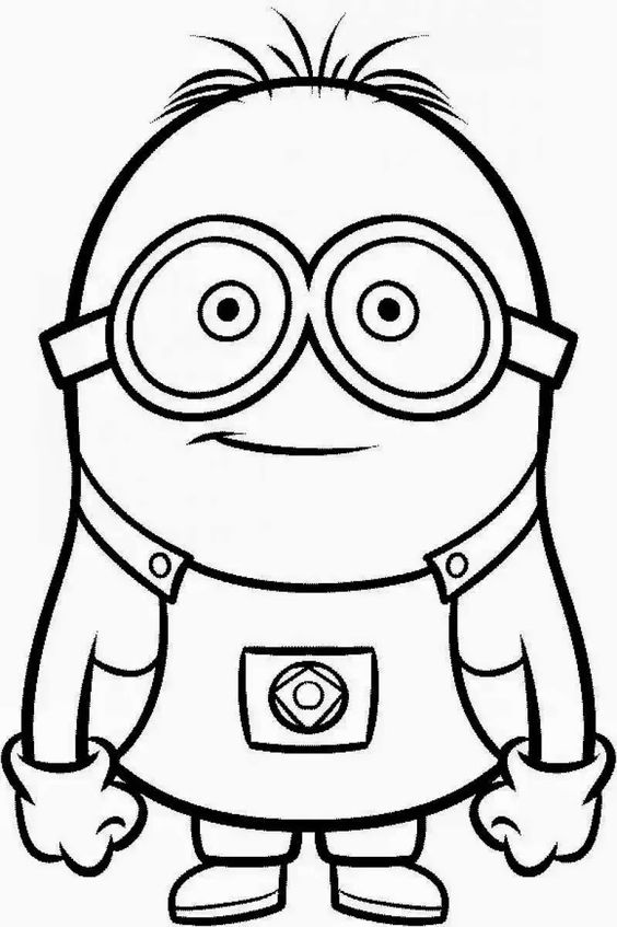 Desenho para colorir e imprimir Minions