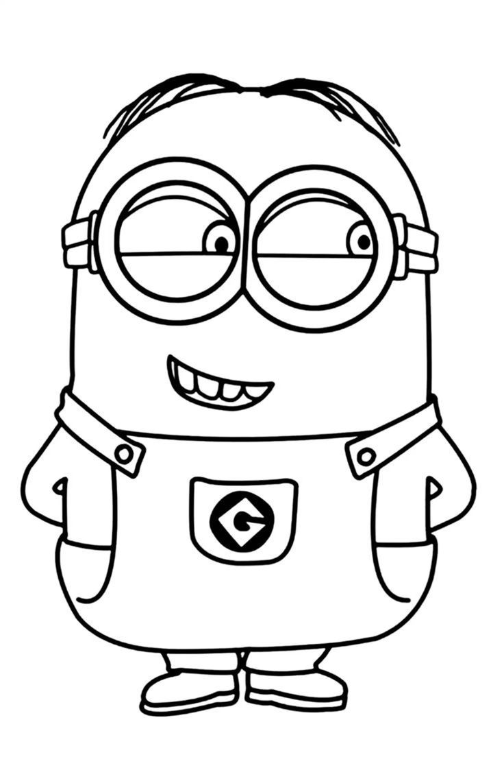 Desenho para colorir e imprimir Minions