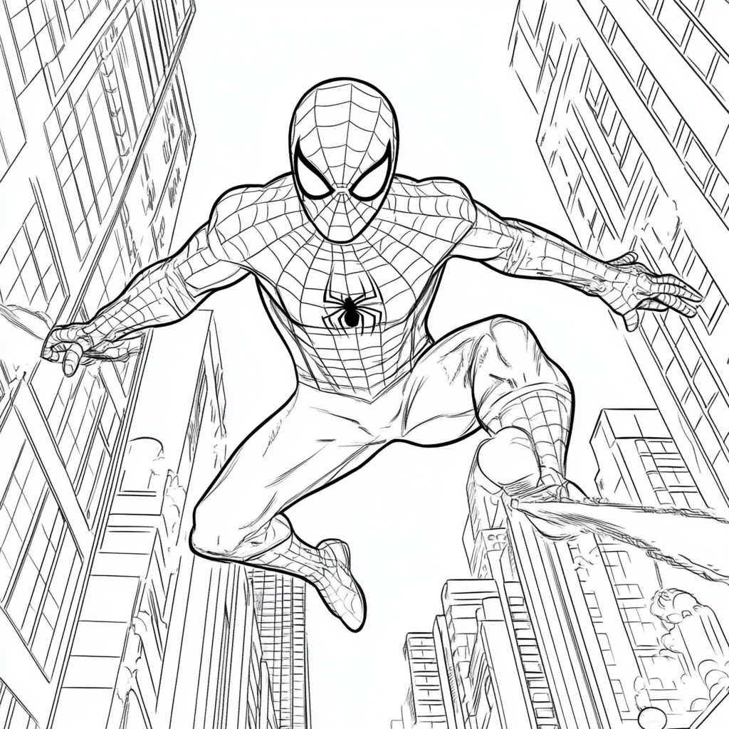 desenho do homem aranha para colorir e imprimir 10