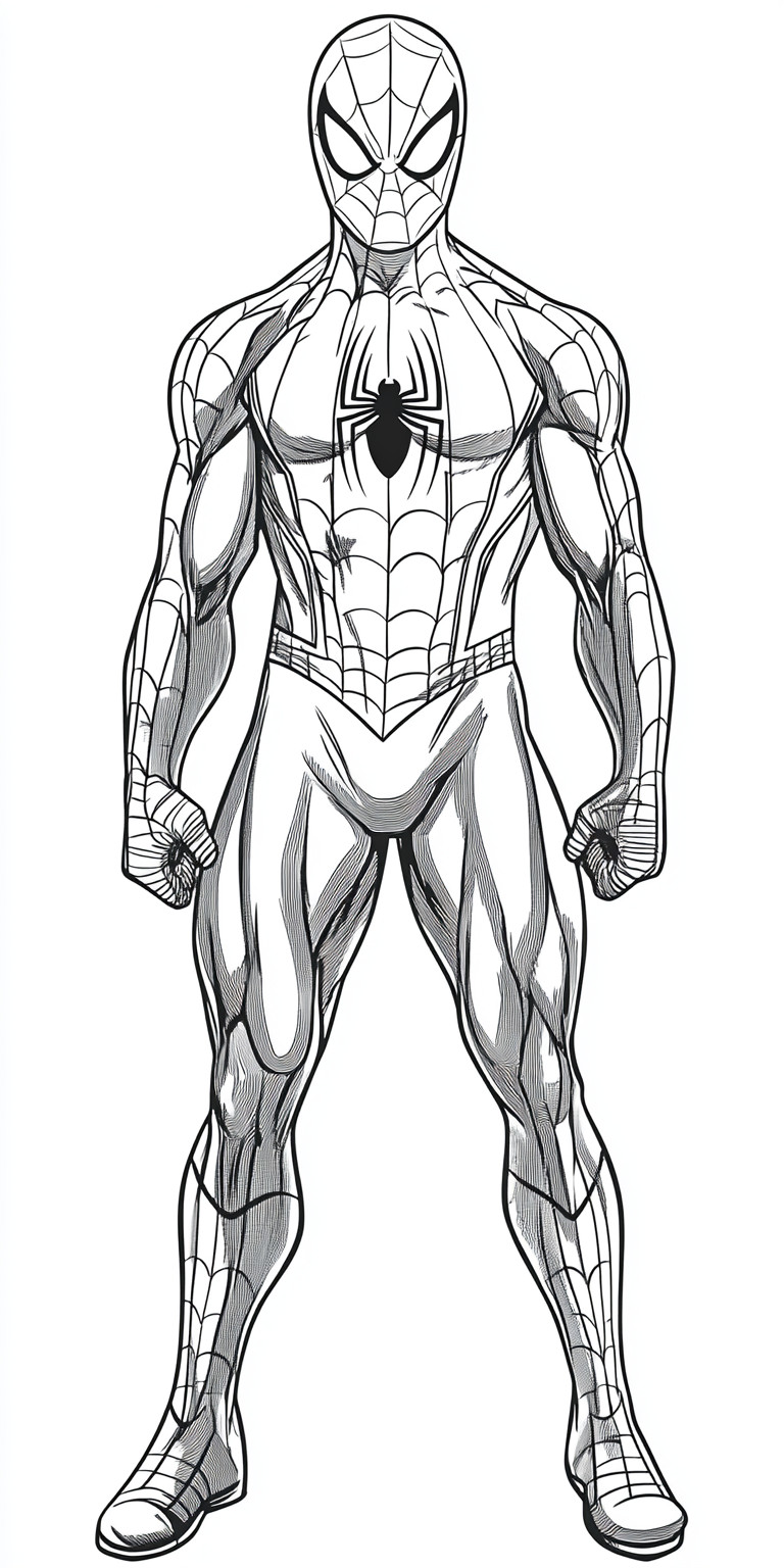 Desenho para colorir e imprimir Homem Aranha