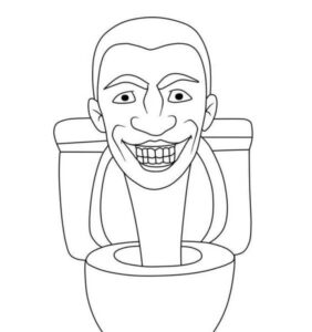 desenho do skibidi toilet para colorir 10