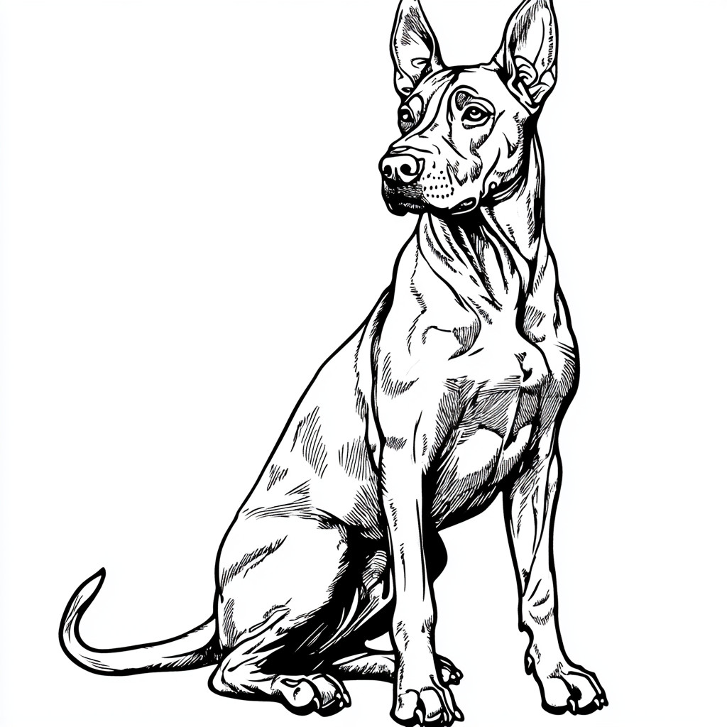 Desenho para colorir e imprimir Cachorro