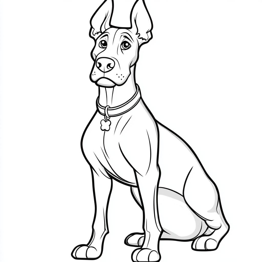 Desenho para colorir e imprimir Cachorro