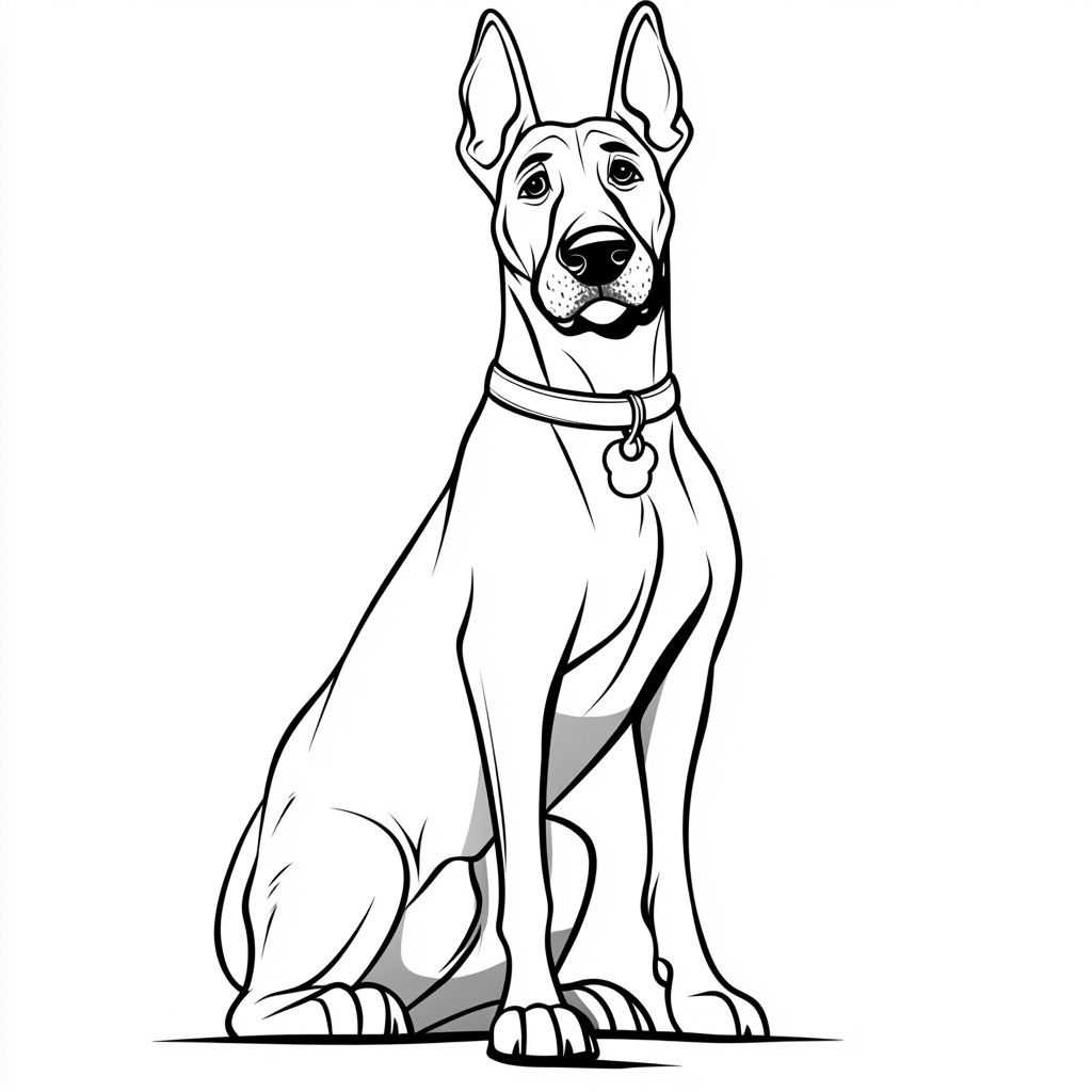 Desenho para colorir e imprimir Cachorro