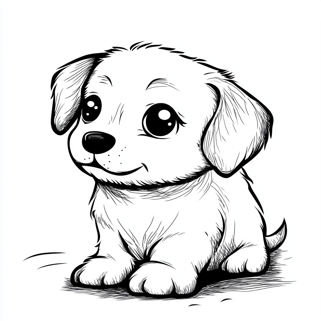 Desenho para colorir e imprimir Cachorro