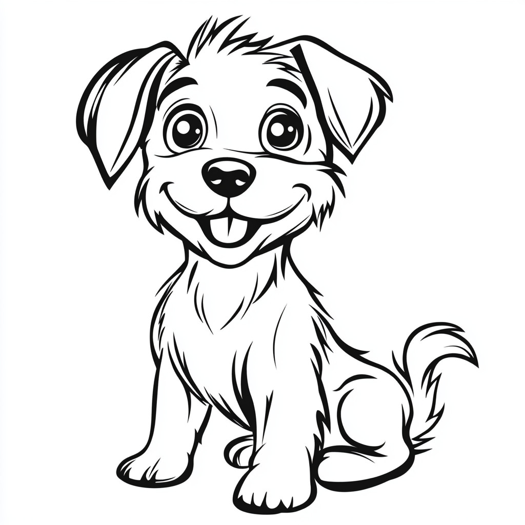 Desenho para colorir e imprimir Cachorro