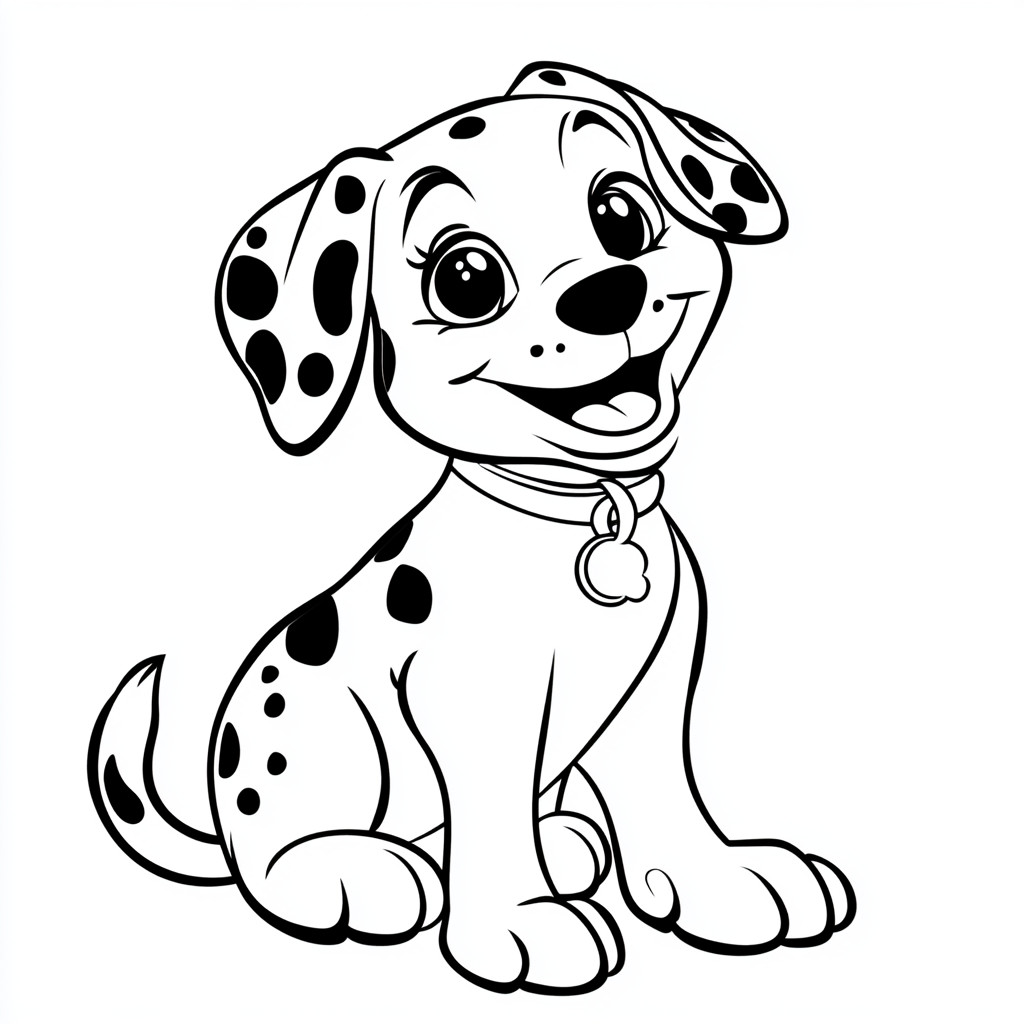 Desenho para colorir e imprimir Cachorro