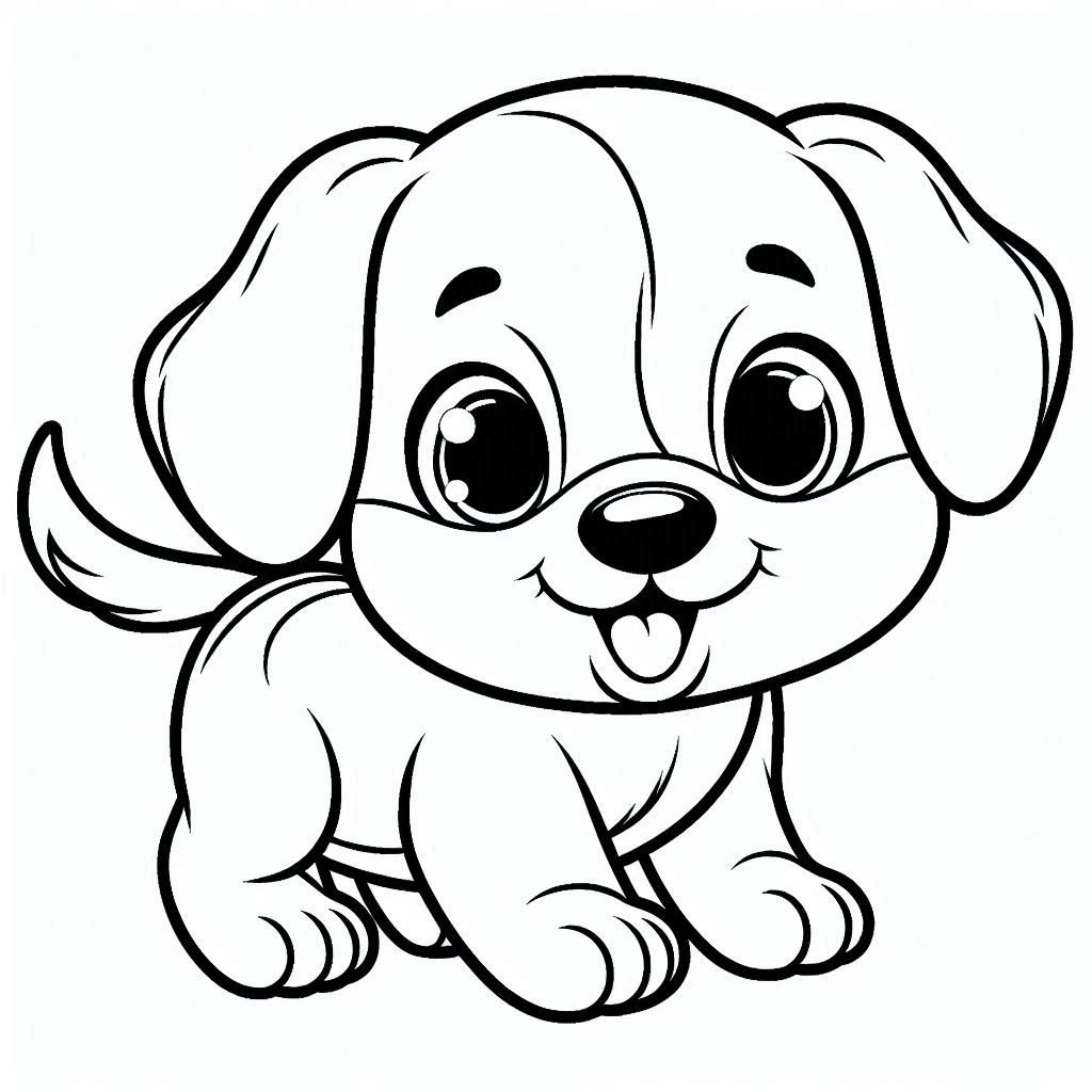 Desenho para colorir e imprimir Cachorro