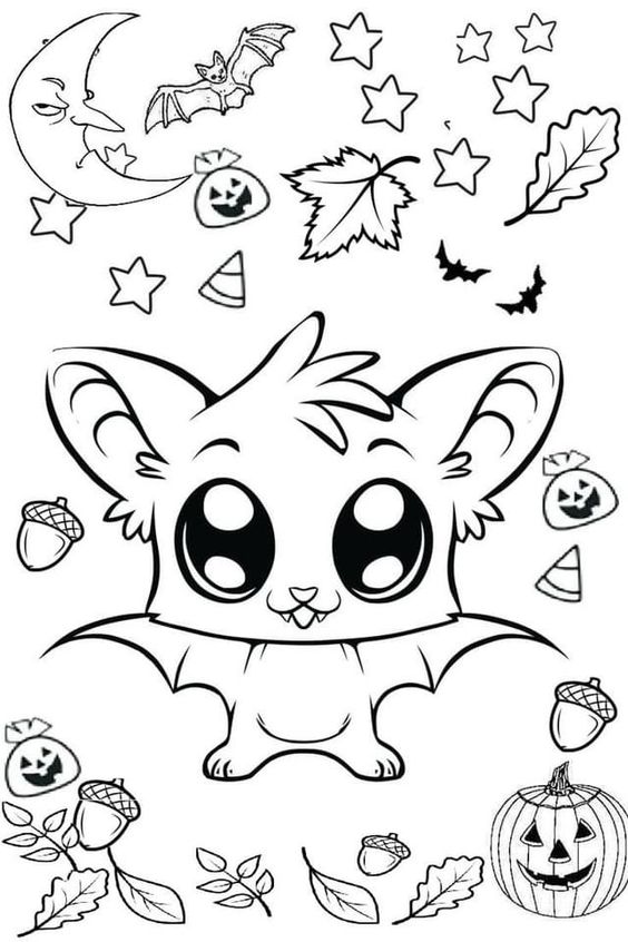 Desenho para colorir e imprimir Halloween