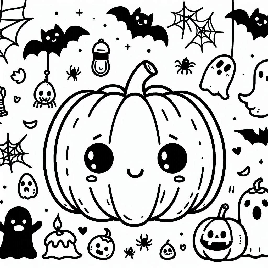 Desenho para colorir e imprimir Halloween