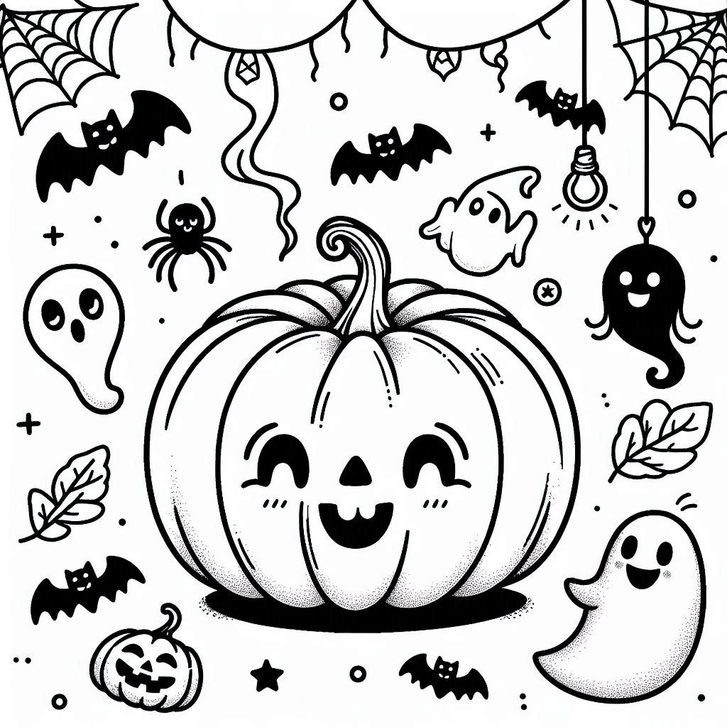 Desenho para colorir e imprimir Halloween