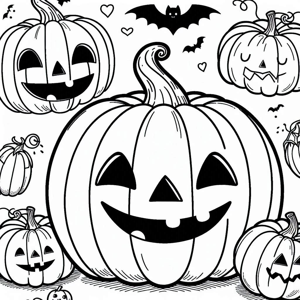 Desenho para colorir e imprimir Halloween