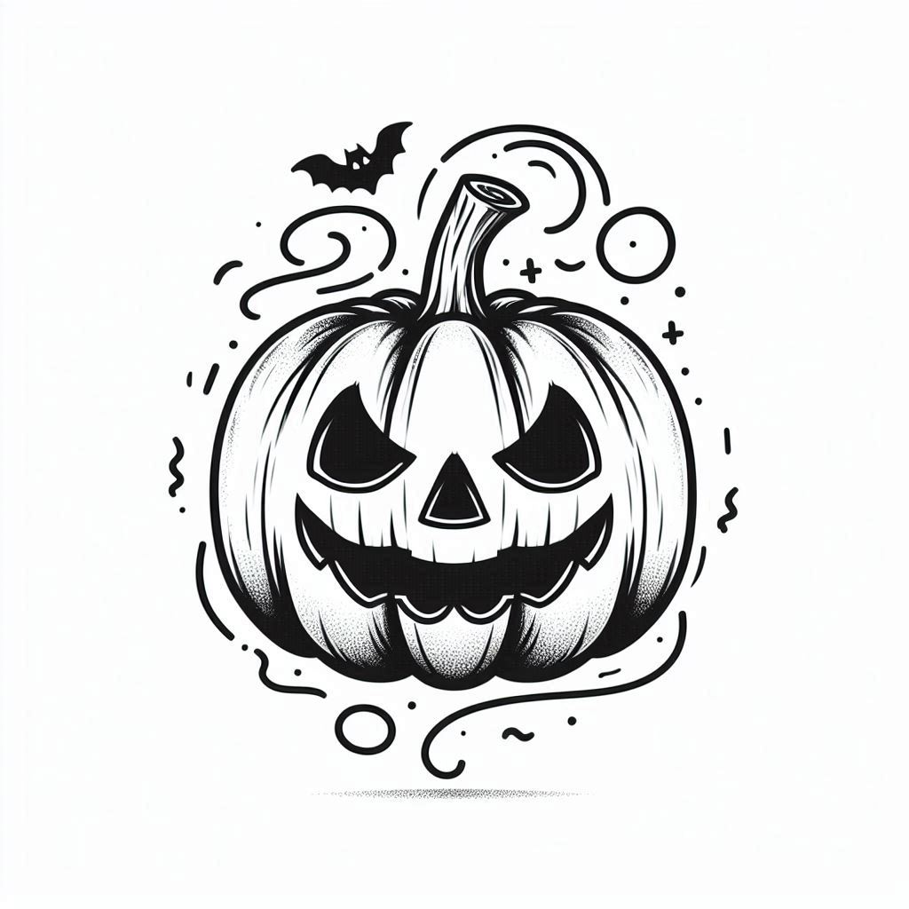 Desenho para colorir e imprimir Halloween