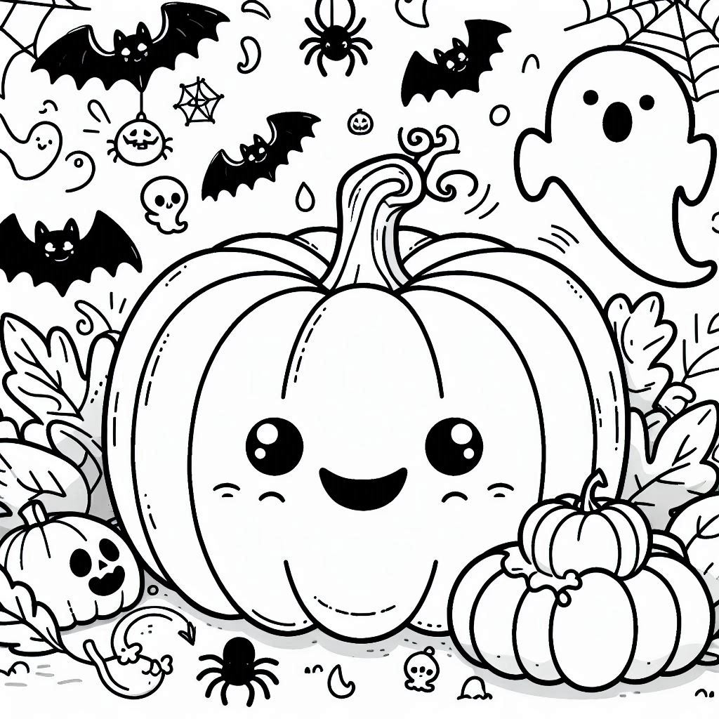 Desenho para colorir e imprimir Halloween