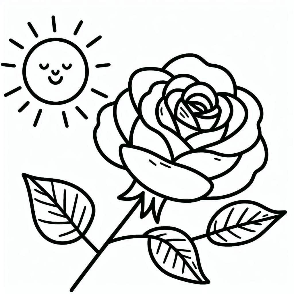 Desenhos de flores para colorir e imprimir