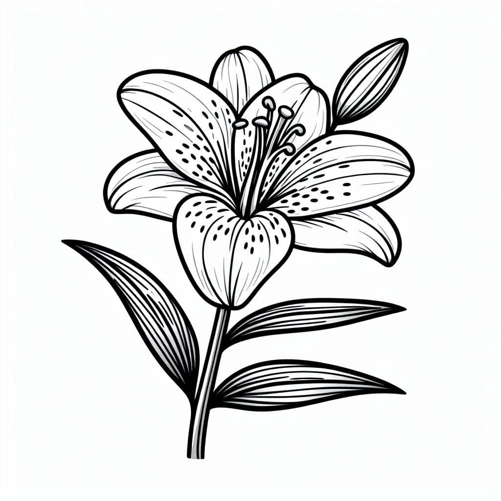 Desenhos de flores para colorir e imprimir