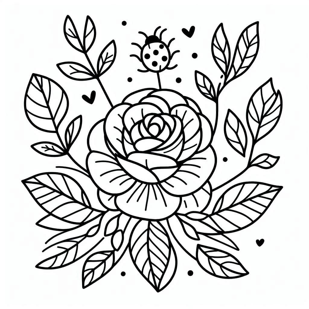 Desenhos de flores para colorir e imprimir