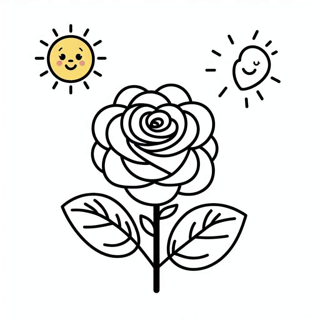 Desenhos de flores para colorir e imprimir