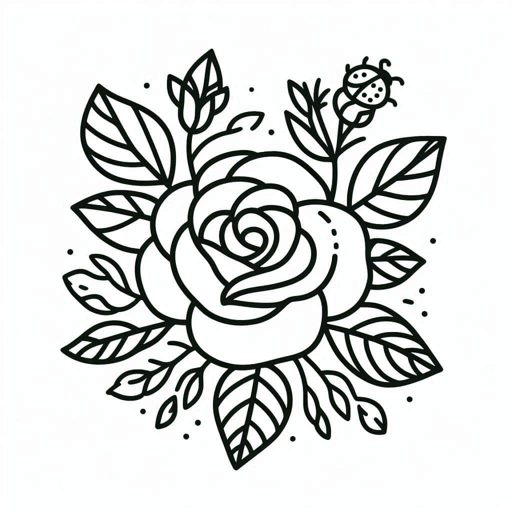 Desenhos de flores para colorir e imprimir