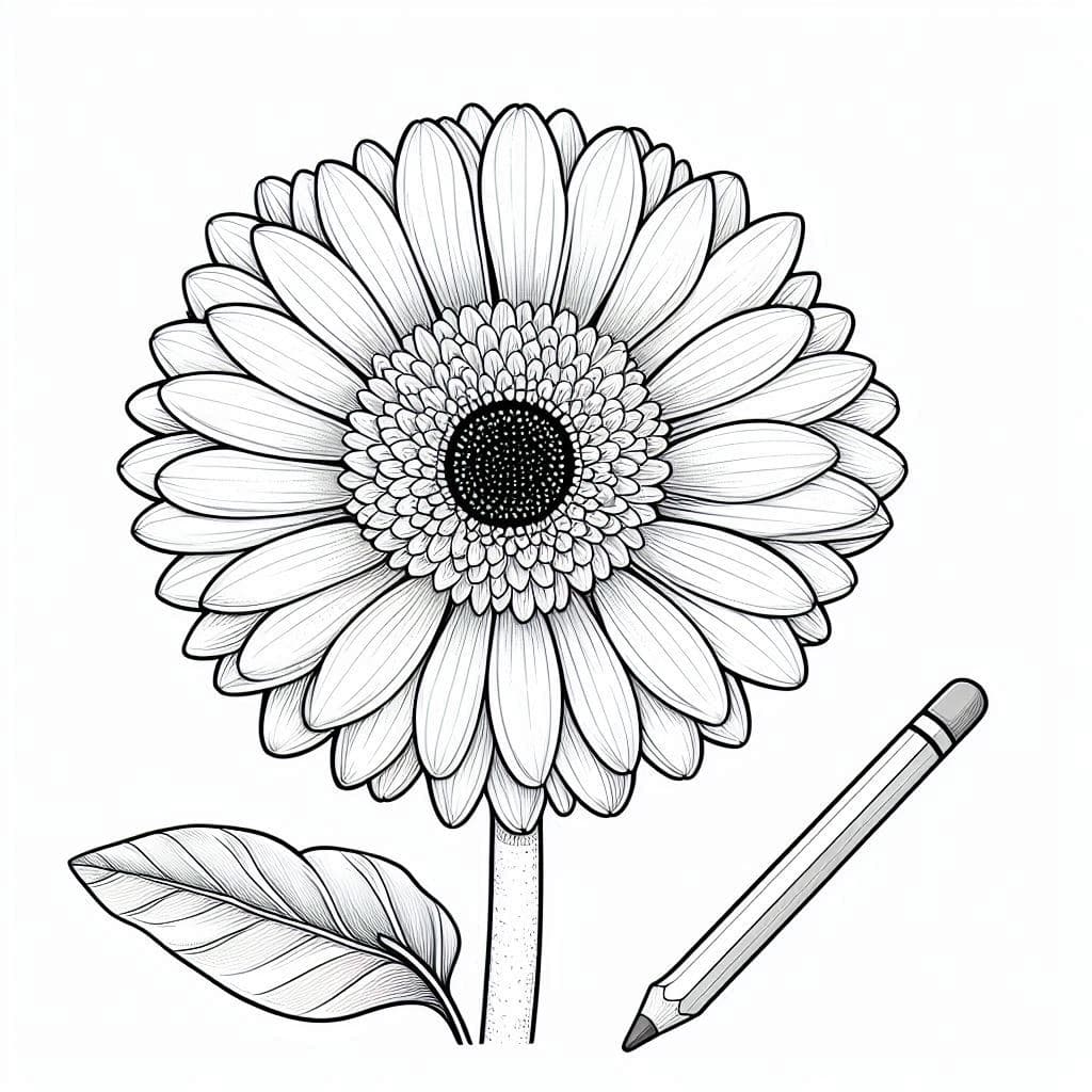 Desenhos de flores para colorir e imprimir