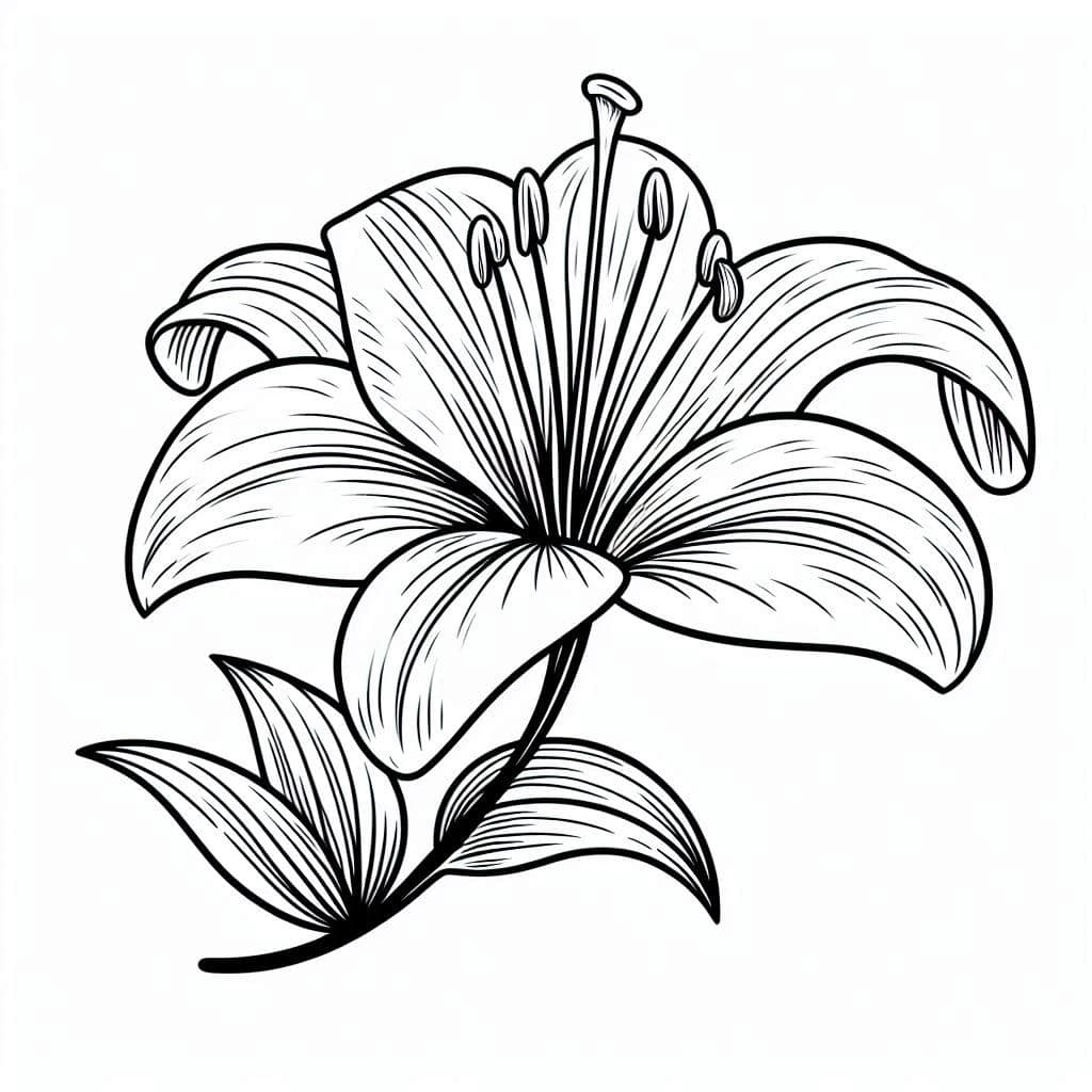 Desenhos de flores para colorir e imprimir