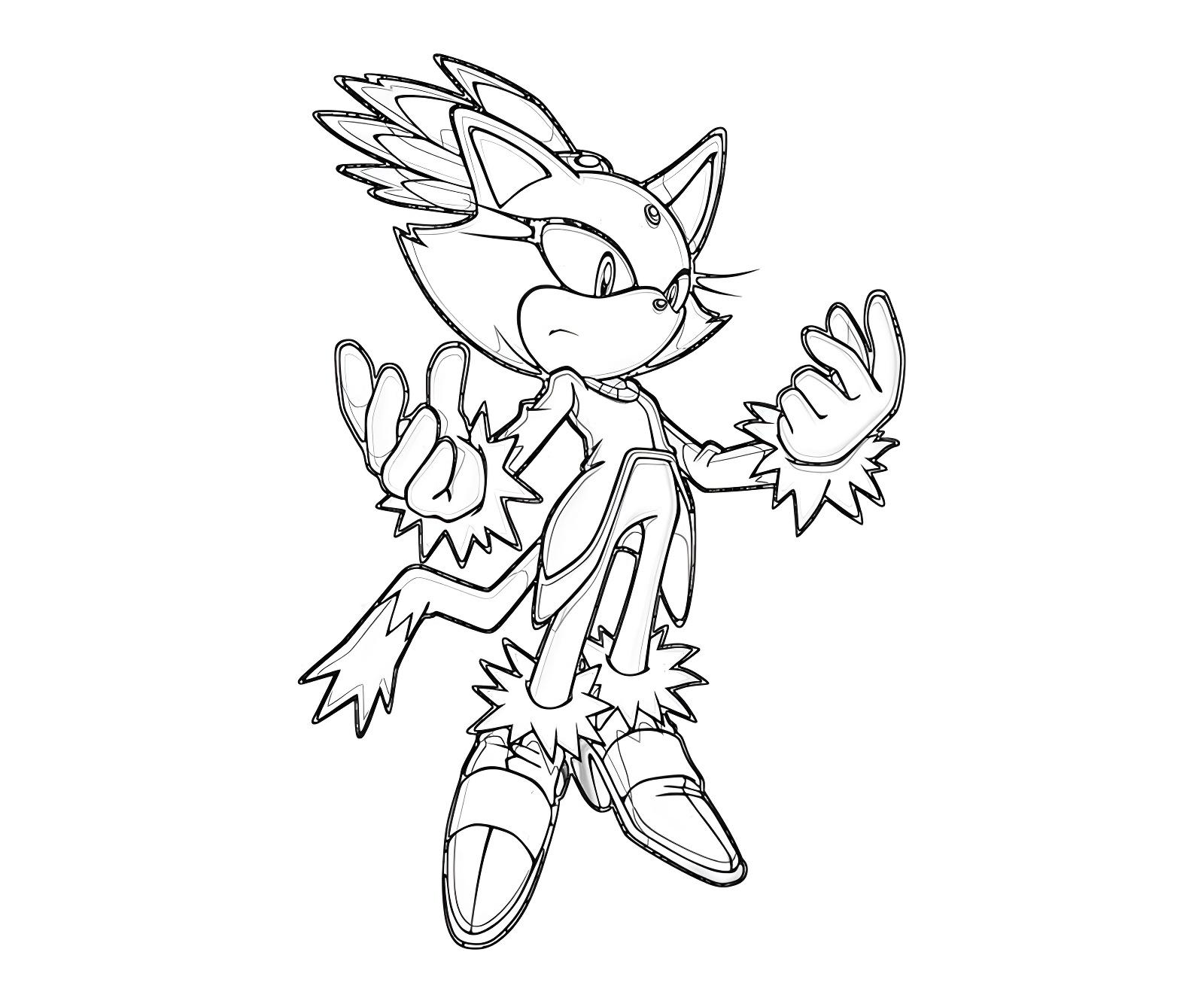 Desenho para colorir e imprimir Sonic