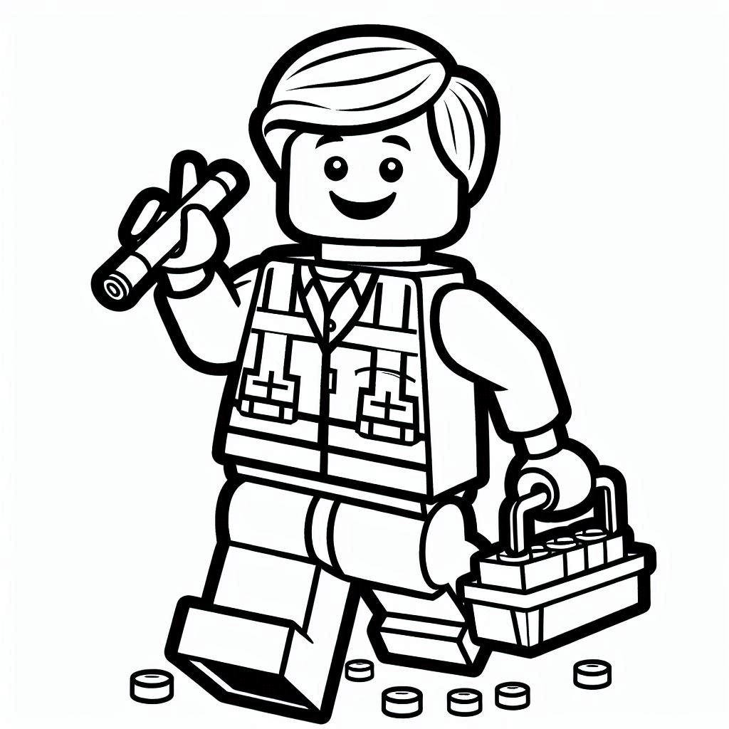 Desenho para colorir e imprimir Lego