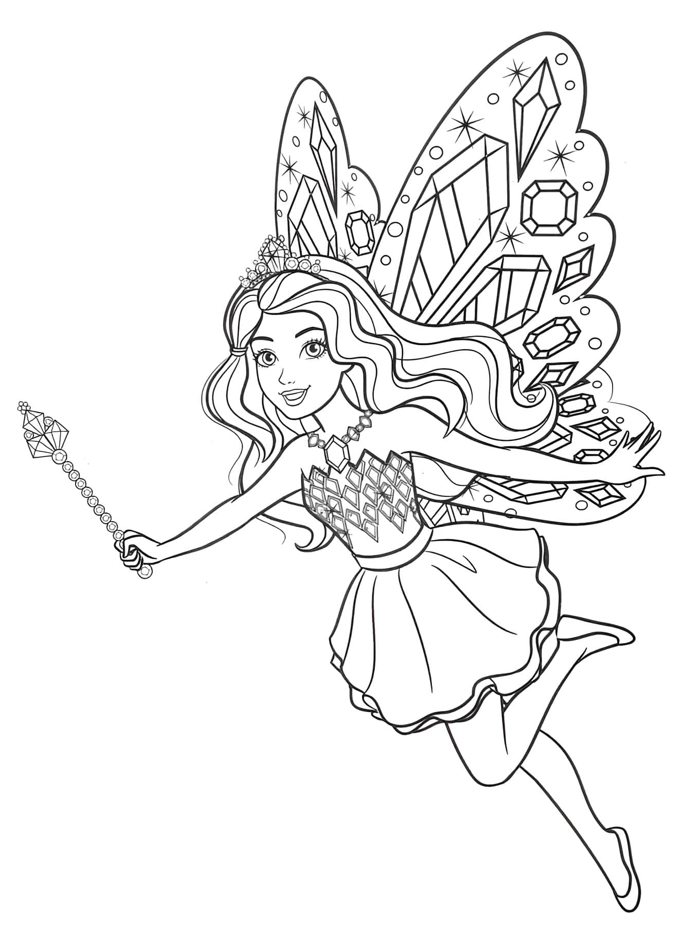 Desenho para colorir e imprimir Barbie 