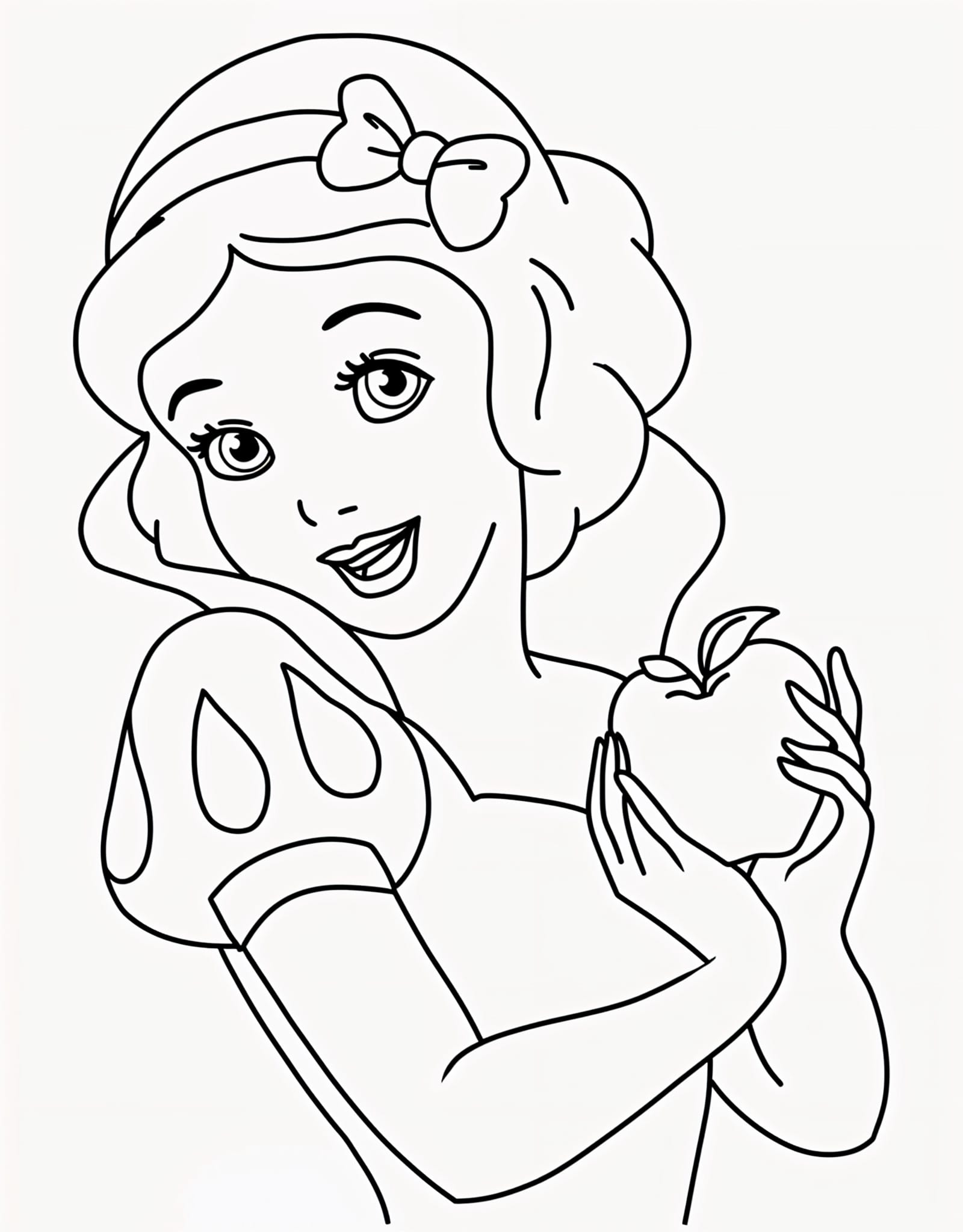 Desenho para colorir e imprimir Branca De Neve