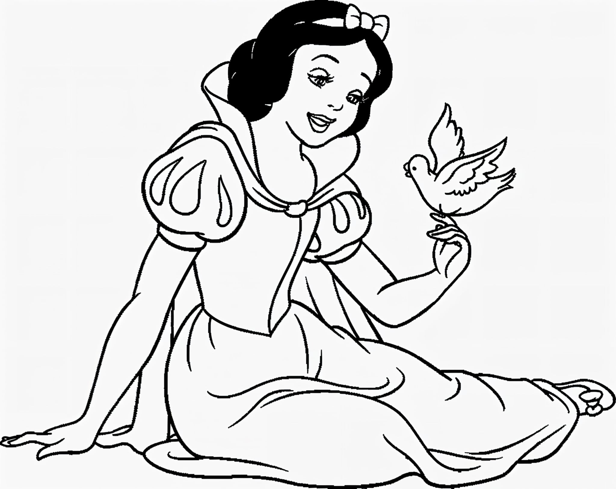 Desenho para colorir e imprimir Branca De Neve