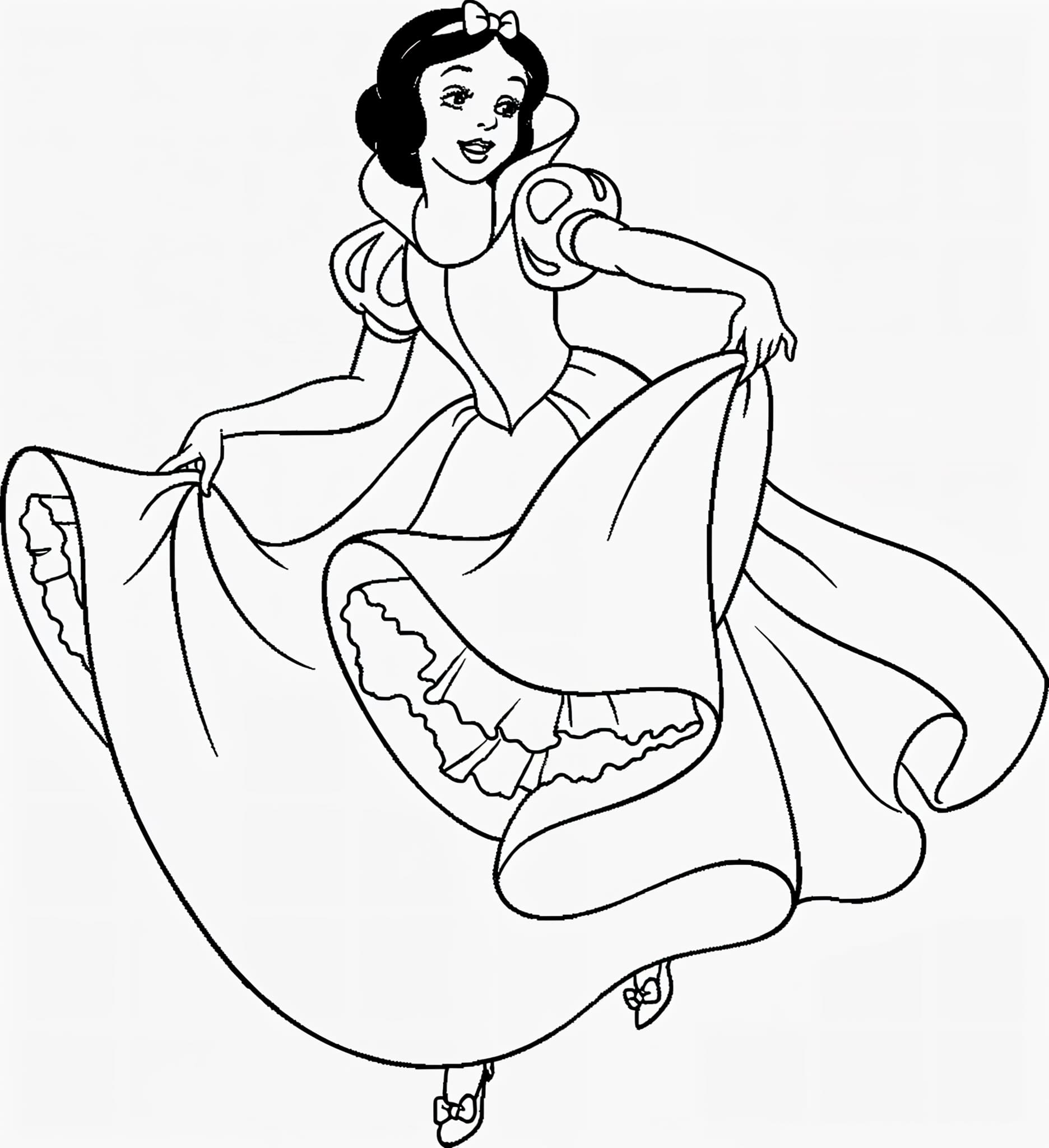 Desenho para colorir e imprimir Branca De Neve