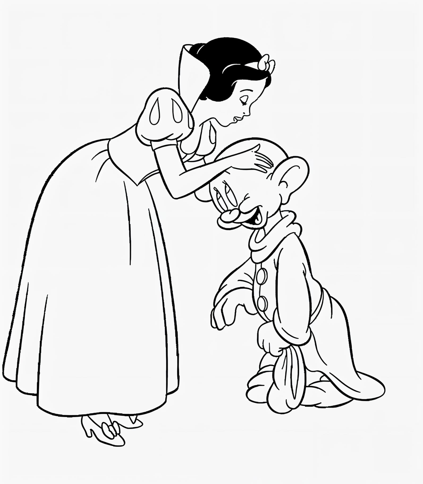 Desenho para colorir e imprimir Branca De Neve