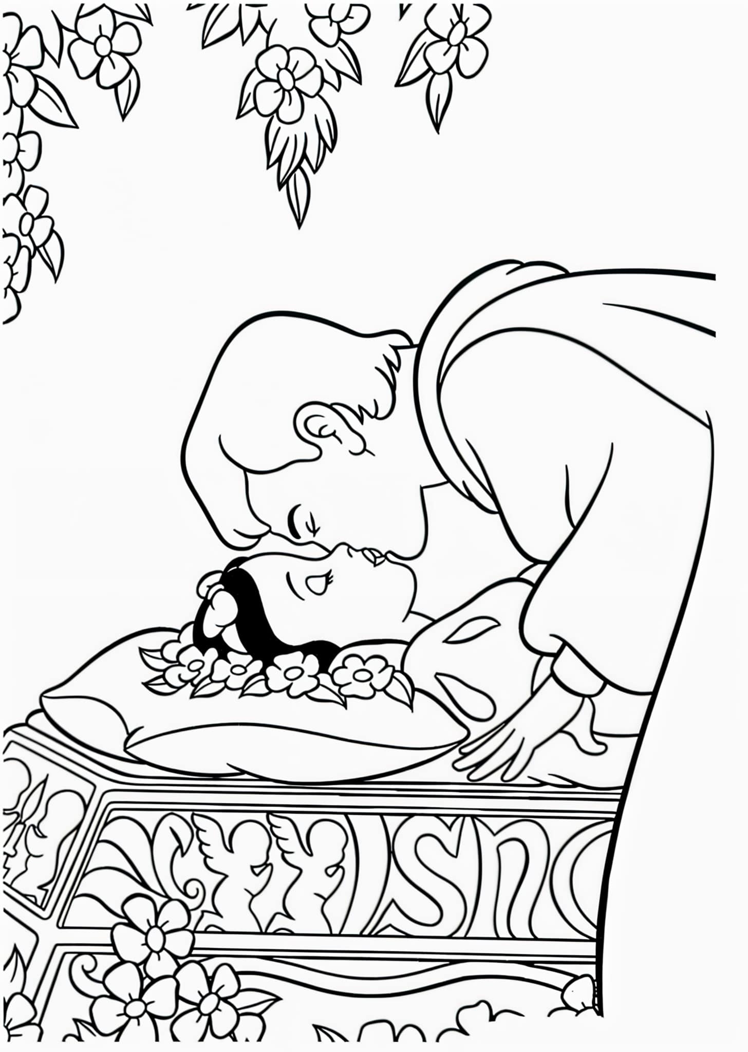 Desenho para colorir e imprimir Branca De Neve