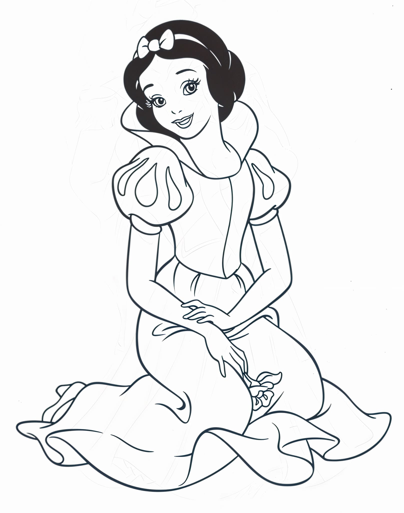 Desenho para colorir e imprimir Branca De Neve