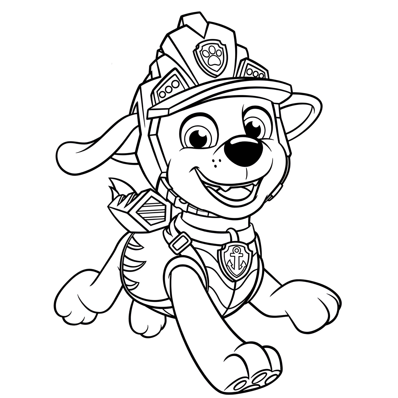 Desenho para colorir e imprimir Patrulha Canina