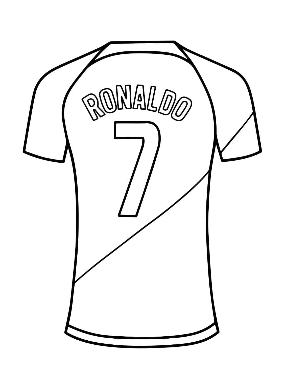 Desenho para colorir e imprimir Cristiano Ronaldo