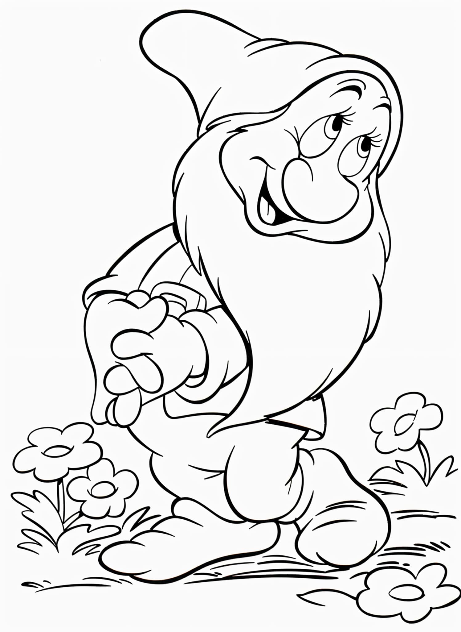 Desenho para colorir e imprimir Branca De Neve