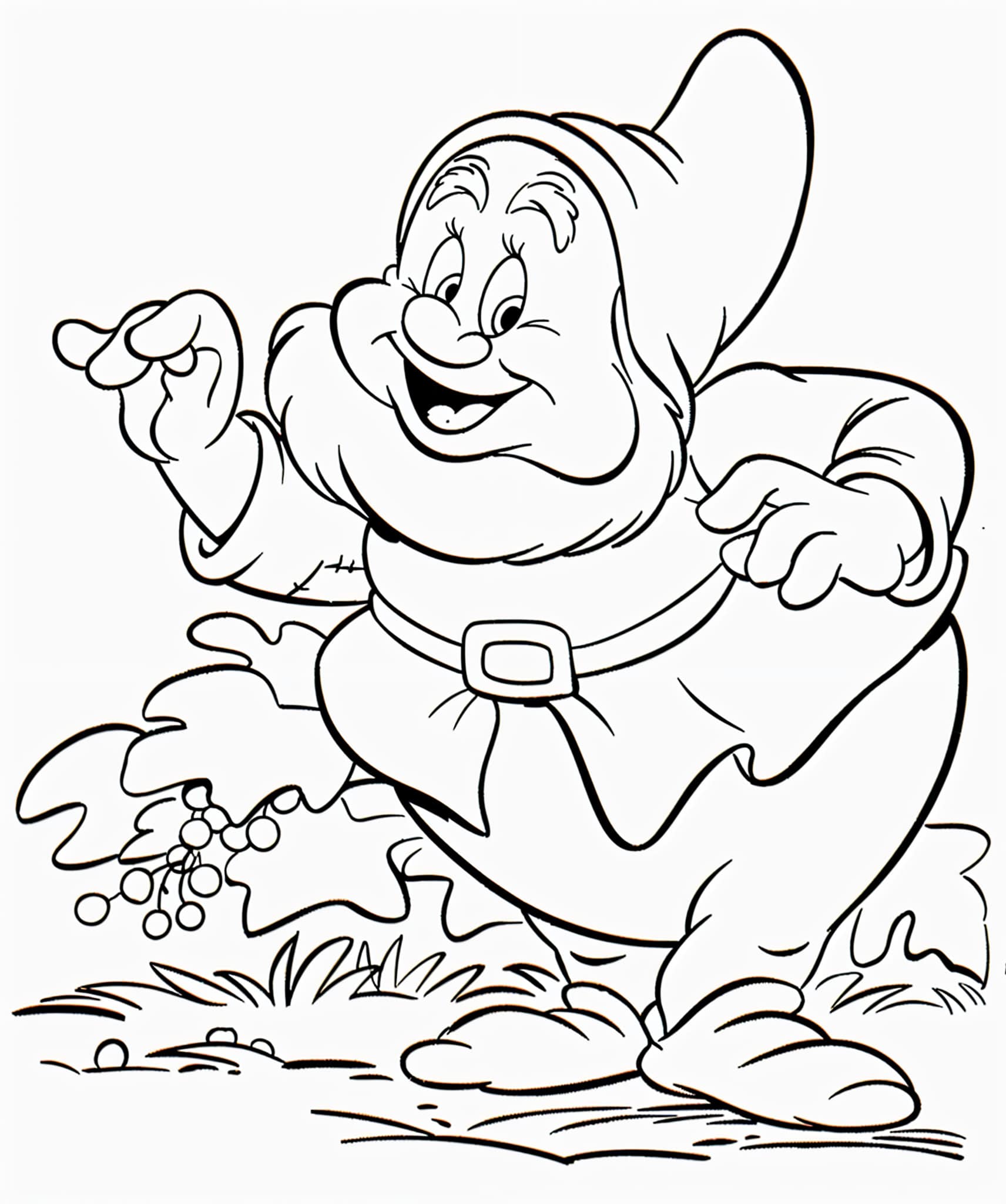 Desenho para colorir e imprimir Branca De Neve