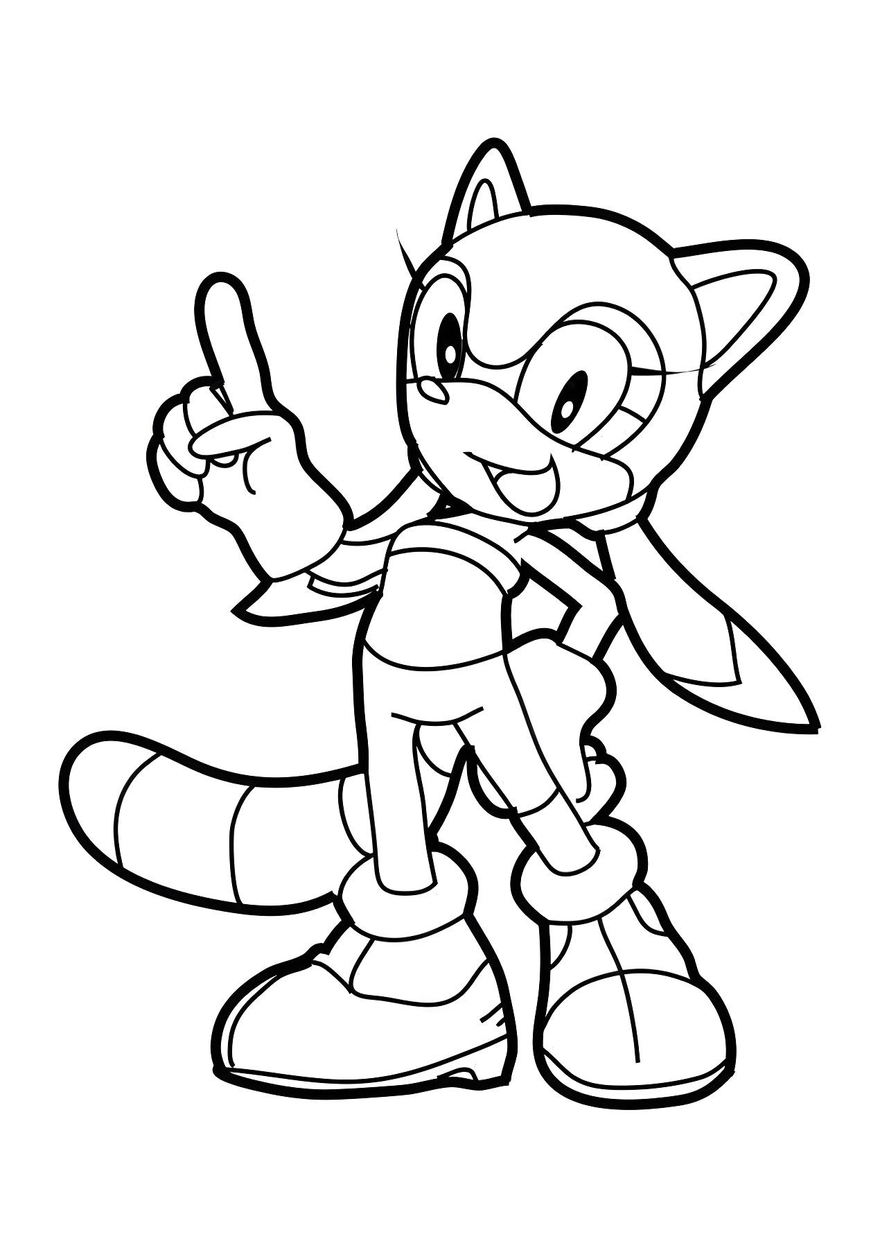 Desenho para colorir e imprimir Sonic