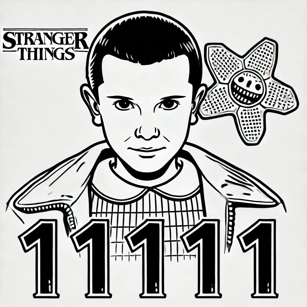 Desenhos stranger things para colorir