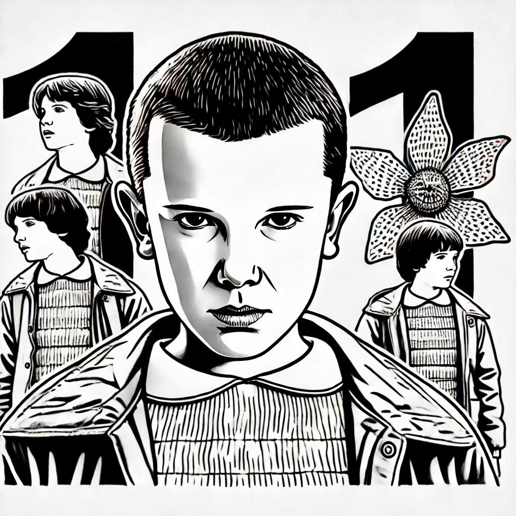 Desenhos stranger things para colorir